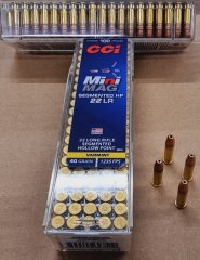 .22LR 40grs CCI Mini Mag segmented HP 500 Stk. 376m/sek. No. 36CC # SSZ Berka