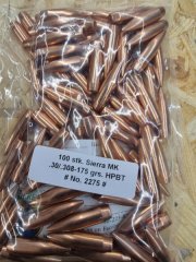 .308/175 grs #2275# Sierra Match HPBT Geschosse 100 stk #SSZ Berka