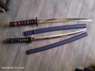XXX 2 x Samurai / Ninja / Japan Deko - Schwert + Scheiden kein Bodenfund XXX