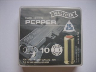 ** 10 Stk. Pfefferpatronen - WALTHER PEPPER - 9 mm - PA PV **