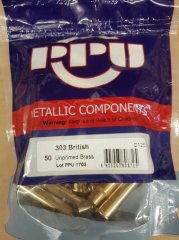 .303 British PPU Boxer-Hülsen 50 stk C-125 # SSZ Berka