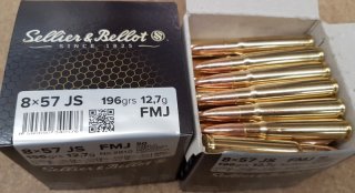 8x57 IS FMJ Patronen S&B 50 Stk. #SSZ Berka