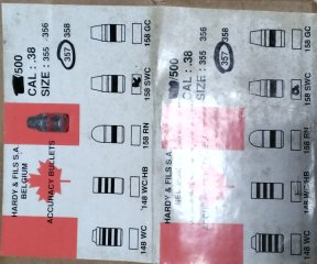 Geschosse. 38/.357 Blei