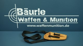 Universal Schulterholster aus Leder mit Magazintasche für Rechtshänder – z.B. Walther PP / PPK