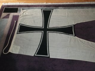 **Große Bootsfahne-Deutschland Kreuz-Marine-Flagge-Geschwaderstander-Original**