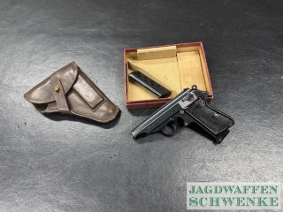 Walther PP Zella Mehlis von 1938/39 SNR: 142065P mit 2. Magazin und Lederholster