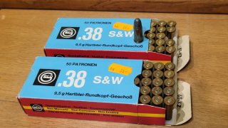 100 Stck. 38er S&W Bleirundkopf