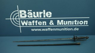Antiker Rapier / Degen mit Scheide, Historisches Original; Kein Bajonett