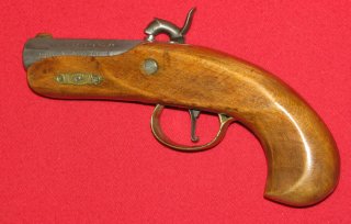 JUKAR Perkussion Vorderlader Pistole, ein JUKAR PHILADELPHIA DERRINGER in Cal. 45