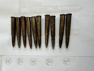 2.WK Deko Patronen .303 British