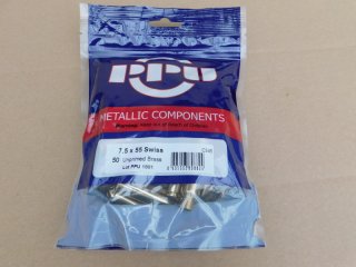 7,5x55 swiss PPU Hülsen 50 stk # C-345 #SSZ Berka