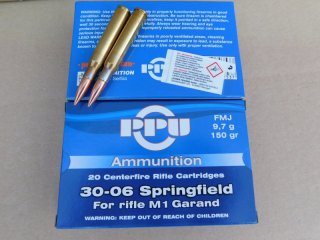 .30-06/150grs. PPU FMJ für M1 Garand 100 Stk. A-612# SSZ Berka