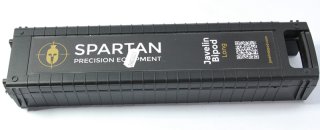 SPARTAN Zweiben BOX Plastikbox 34 x 9 x 6 cm Schwarz mit Scharnier inkl. Zubehör Schrauben JAVENIL