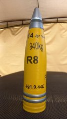 Flak Granate 8.8 cm mit Zeitzünder S30 Wehrmacht Munition