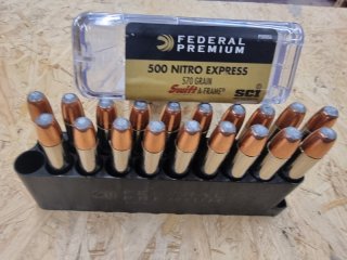 .500 Nitro Express/570grs Federal 19stk Swift A-Frame
