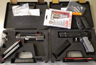 **NEUWARE** Halbautom.Pistole CZ 75 BD Police Kal. 9 mm Luger + WS Kadet Kal. .22lr