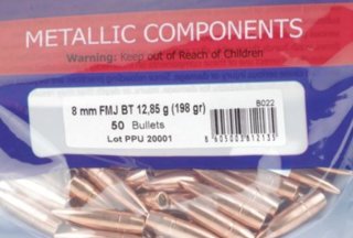 PPU Geschosse 8mm (.323) - 198 Grain / PPU 36-01200 #B-022 - Privi Qualitätsgeschosse