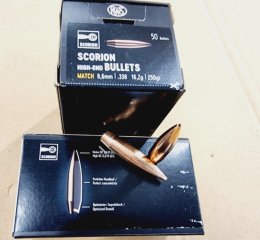 .338/250grs RWS Scorion Match Geschosse 50 stk. # SSZ Berka