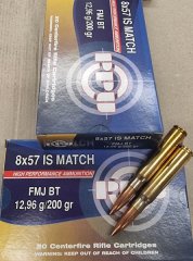 8x57 IS Match/200grs FMJBT PPU 20 Stk. A-541 Angebot !! # SSZ Berka