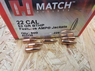 .22/.224/52grs Match Hornady No. 22495 Geschosse 500 Stk. #SSZ Berka
