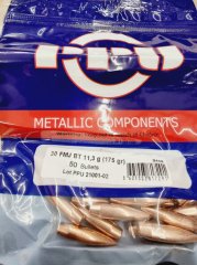 .308/.30-175grs FMJ BT PPU Geschosse 100 Stk. B-449