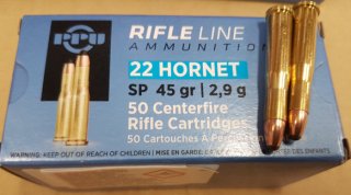 .22 Hornet/45grs. SP PPU A-193 100 stk. # SSZ Berka