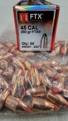 .452/250grs Hornady FTX Geschosse No.45201 50 stk # SSZ Berka