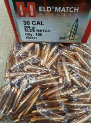 .30/.308/208grs ELD Match Hornady No. 30731 Geschosse 100 Stk.