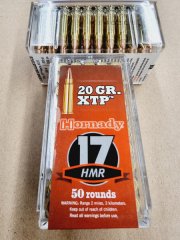 .17 HMR 20grs Hornady XTP 100 Stk. No.83172