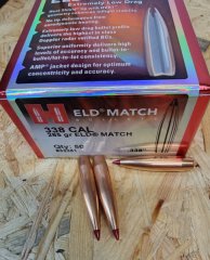 .338/285 grs #33381# Hornady Geschosse ELD Match 50 stk
