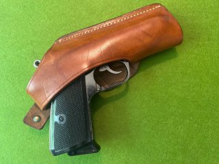 ALTES LEATHER GOODS MARSHAL M34 GÜRTELHOLSTER VERMUTLICH FN /GECO 1910 - PP/PPK BERETTA 70 ÄHNLICHE
