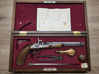 Eibar Perkussion-Duellpistole Replica - Kaliber .44 - leichte Gebrauchsspuren