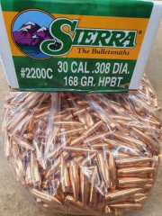 .308/168 grs #2200# Sierra HPBT Geschosse 500 stk. # SSZ Berka