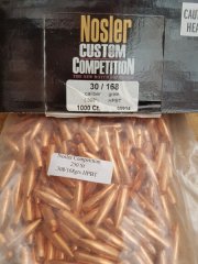 .30(308")/168grs HPBT Nosler Competition Geschosse No.65934 100 stk