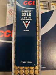 je 1000 CCI select competition.22 lr