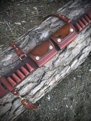Patronengürtel Leder