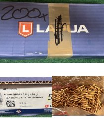 Lapua GB543 OTM Scenar-L 90grs HPBT 200 Stück 6mm