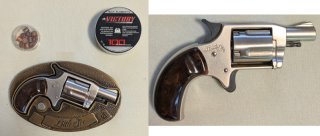 Röhm Little Joe Gürtelschnalle mit Revolver