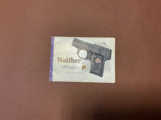 Klappflyer / Bedienungsanleitung für die Pistole Walther Mod.9 Zella Mehlis