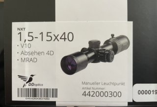 Neues DDoptics Zielfernrohr V10 1,5-15x40 NXT