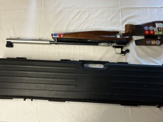 Feinwerkbau 601 + Haenel 303 Luftgewehr-Konvolut, Diopter, Koffer, Zubehör