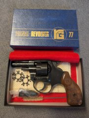 Röhm RG 77 Signal-Revolver – Kal. .22 lang Knall – PTB 342 – im Originalkarton mit Zubehör