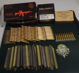 106 Stuck GGG Stripper Clips for .222 Rem, .223 Rem, 5,56 NATO (Ladestreifen)