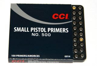 5.000 Stück CCI Zündhütchen Small Pistol Zünder SP S.P. CCI #500 No.500 f 9mm 9x19 ... Anzündhütchen