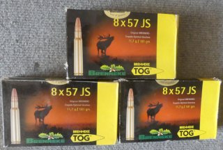 Büchspatrone Brenneke 8x57 IS TOG