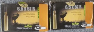 Büchspatrone Brenneke 6,5x57R TAG