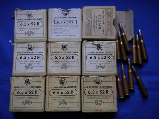 80 Patronen 6,5x52R, Zustand einwandfrei