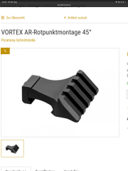 Vortex sidemount AR15 Montage 45 Grad
