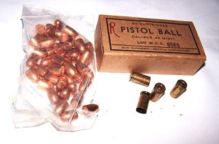 Munition Kal. 45. ACP mit gequetschtem Rand