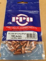 .224/50grs PPU SP 100 Stk. Geschosse B-032 # SSZ Berka